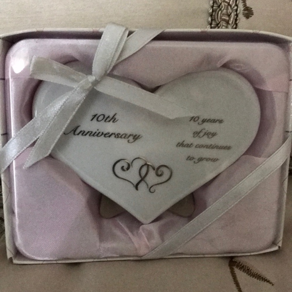 Russ 10th Wedding Anniversary Message Plaque